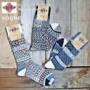 【5%OFFクーポン配布中】【追跡メール便送料無料】【今だけポイント2倍★】CHUP(チュプ) "SOGNE(ソグネ)" ソックス(3色 × 2サイズ)【2025年春夏☆数量限定生産】【日本製 】【再入荷無し 丈夫 適度な厚み フェアアイル柄・ノルディック柄】