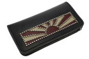 人気のライジングサン デザイン！！【Rising Sun Studs Long Wallet/Modern Pirates】モダンパイレーツ 日章旗 国旗 日本 太陽 スタッズ 財布 札入れ ウォレット 小銭入れ