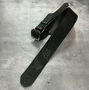 【 60mm Width Hard Leather Guitar Strap / Two Butterflies Spots Design 】