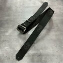 【 50mm Width Hard Leather Guitar Strap / Modern Pirates Six Skull Spots Design 】