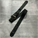 【 50mm Width Soft Leather Guitar Strap / HISASHI Mark Spots Design (Gold) 】(HISASHI Model)