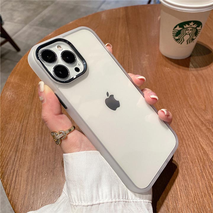 Rakuten - iphoneケース 透明 クリア シンプル スマホケース 韓国 iPhone12miniケース iPhone13miniケース iPhone15ケース iPhone16ケース アイフォン17ケース ブラック ホワイト 白 黒 おしゃれ 可愛い