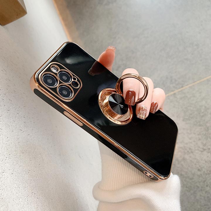 Rakuten - スマフォリング スタンド ゴージャス iPhoneケース リング おしゃれ 可愛い 金メッキ iPhone13 iPhone14 iPhone15 iPhone16 Pro Max mini ケース 韓国 おしゃれ 可愛い ピンク