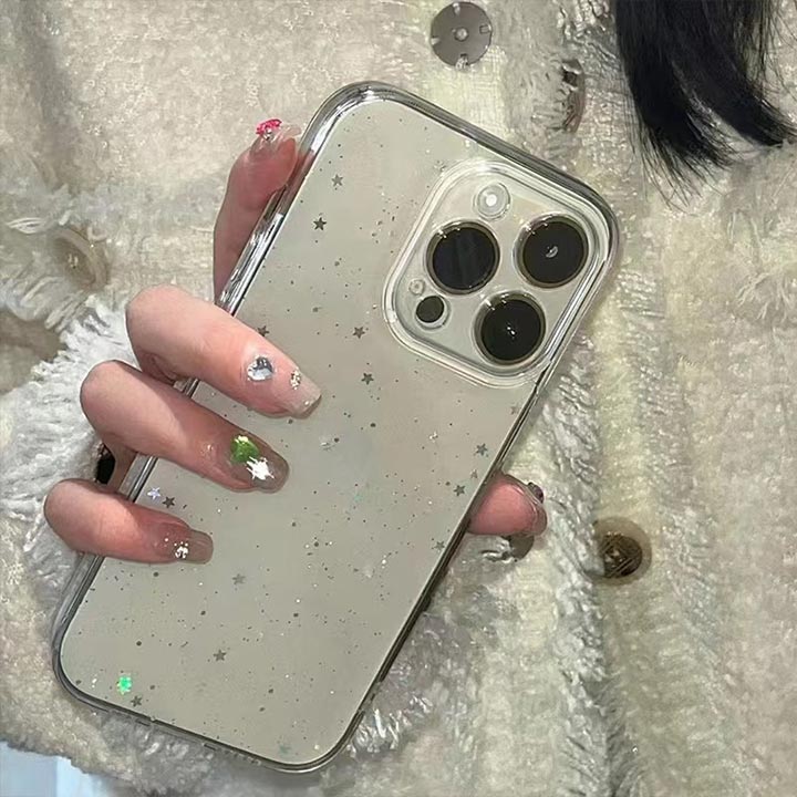星空 iPhone17 ケース キラキラ 薄型 軽量 iphone16ケース 透