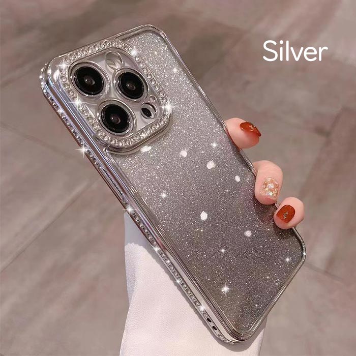 Rakuten - 【ラメシート取り外し可能】アイフォン17ケース iPhoneケース iPhone17ケース ラインストーン ラメ キラキラ かわいい カメラレンズ保護 女子 ピンク シルバー パープル iPhone17 iPhone16 iPhone15 iPhone14 iPhone13 iPhone12 Pro Max ケース おしゃれ
