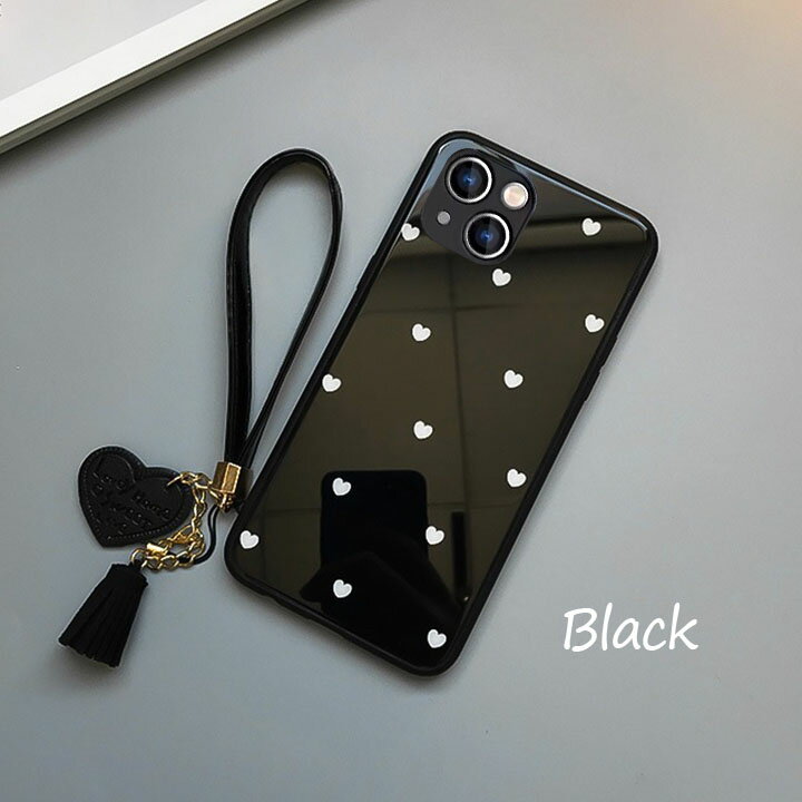 iPhone17ケース ハート ドット 白黒 ...の紹介画像3