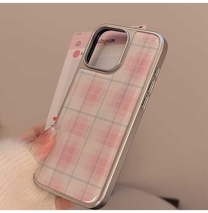 Rakuten - iPhoneケース 推し 人気 おすすめ 光沢 ピンク ぷっくり チェック 可愛い アイフォンケース iPhone17ケース スマホケース iPhone16ケース iPhone15ケース 女の子 おしゃれ ガーリー プリティ アイフォン15ケース アイフォン14ケース アイフォン13ケース アイフォン16ケース