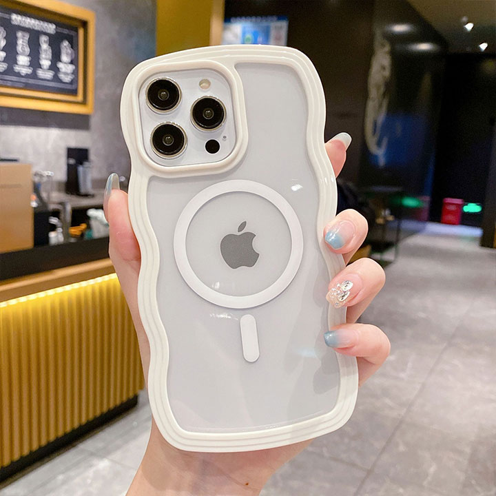 うねうね iPhoneケース 17 16 15 可愛い マグセーフ 持ちやすい iPhone16Proケース 波 白 黒 クリア 透明 iPhone17ケース マグセーフ充電 magsafe iPhone16ケース スマホケース アイフォンケース アイフォン15ケース ソフトケース おしゃれ iPhone11ケース iPhone12ケース