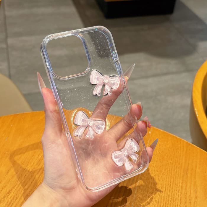 Rakuten - iPhone17ケース かわいい リボン iPhoneケース 透明 クリア ピンク iPhone16ケース シリコン ソフト 軽量 柔らか ガーリー iPhone14ケース iPhone15ケース アイフォン15ケース アイフォン16ケース 韓国風 ぷっくり スマート デザイン 人気 おすすめ おしゃれ 可愛い