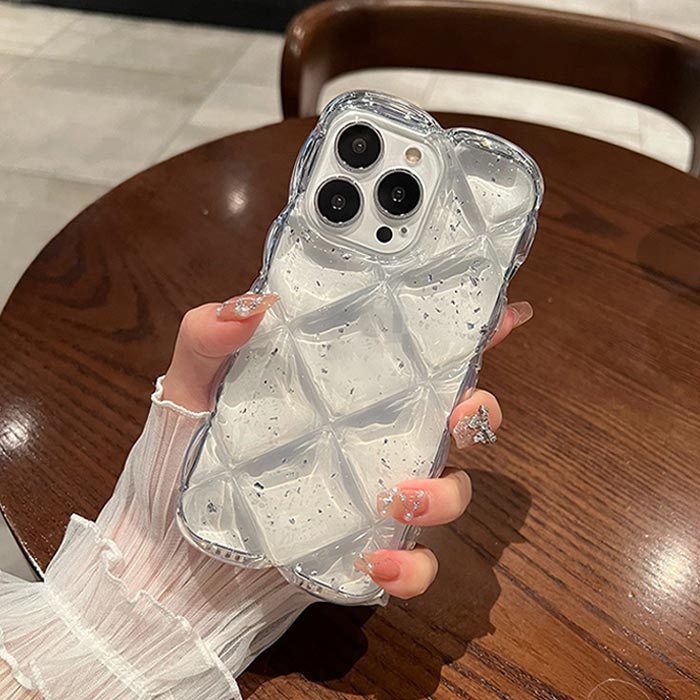 iPhone17ケース クリア 星 スター 透明 ラメ ハート 花 フラワーズ iPhone16ケース iphoneケース スマホケース 韓国 キルティング iPhone12 iPhone13 iPhone14 iPhone15 Pro Max ケース キラキラ1 アイフォン14ケース 3