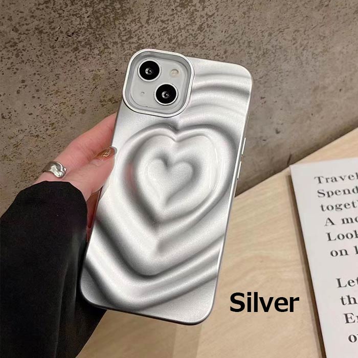 アイフォンケース 17 16 15 Pro ハート 3D 立体 軽量 ソフト 軽い 薄型 iphoneケー...
