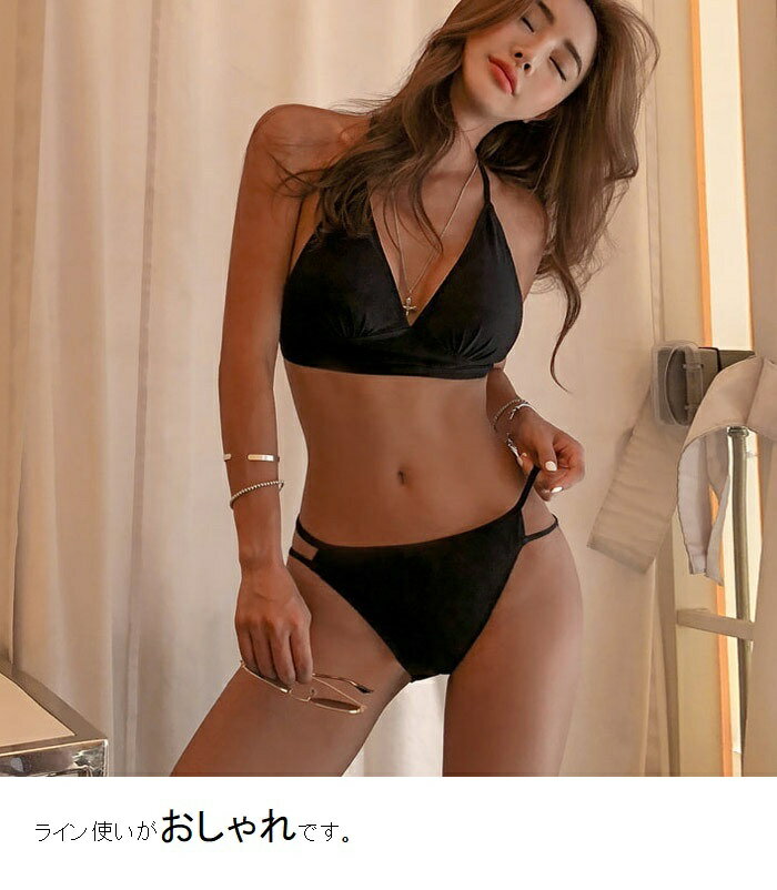 大人気！水着 ビキニ Tパック バンドゥ セクシー ブラック 盛れる 韓国 おしゃれ ...