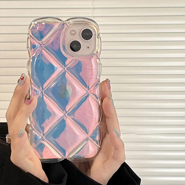 オーロラ 虹 iPhone17ケース キルティング クリア きらきら iphone16ケース スマホケース アイフォンケース iPhone15 iPhone13 iPhone14 Max Pro Max ケース アイフォン13ケース 携帯カバー 春 夏 透明 クリア