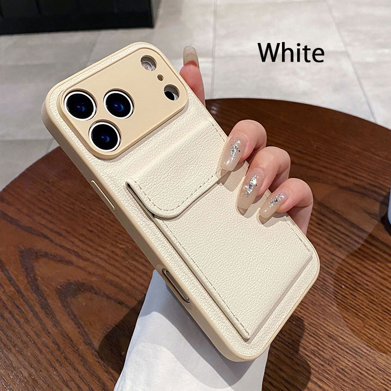 iPhone17ケース カード入れ カードポケット付き シンプル iPhoneケース PUレーザー...
