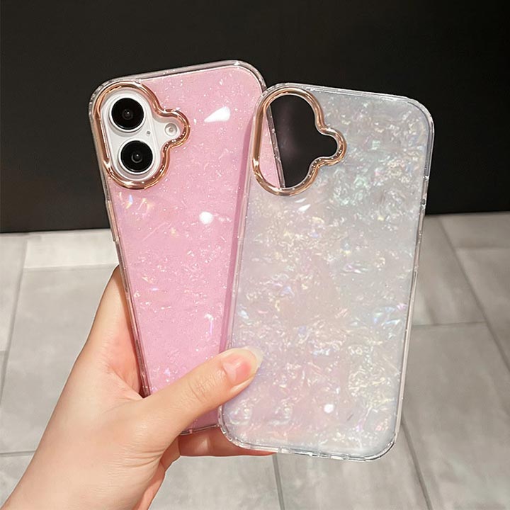 iPhone16ケース iPhone16Proケース iPhone16プロ ケース オーロラカラー 