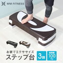 【5 OFFクーポン配布中】ステップ台 踏み台昇降 3段 耐荷重100kg トレーニング エクササイズ 高さ調整 踏み台 昇降台 高さ調節 エアロビクスステップ エアロビクス スローステップ ステッパー 昇降運動 ダイエット 筋トレ ステッパー 有酸素運動 健康器具