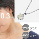 ダイヤモンド ネックレス 4Cダイヤモンドソーティングシート プラチナ 0.300ctup VLYカラー VVS2 GOODカットup 中央宝石研究所ソーティン...
