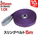 【4/30限定 5%OFFクーポン】【10本セット】スリングベルト 5m 幅25mm 使用荷重1000kg 玉掛け ナイロンスリング 1t 高品質 ベルトスリング ナイロンスリングベルト 繊維ベルト 吊ベルト 荷吊りベルト ロープ 牽引 クレーンロープ クレーンベルト 運搬 送料無料