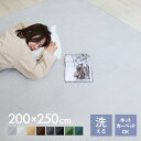 【本日限定クーポンで5%OFF】洗える ラグ オールシーズン 200×250cm 北欧 ラグマット おしゃれ 滑り止め付 マット ラグカーペット 夏 冬 カーペ...