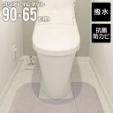 【GW限定クーポン最大1000円OFF】トイレマット クリア 透明 65×90cm 1.5mm厚 防水 クリアマット 足元マット 透明マット 保護シート クリアトイレマット トイレタリー トイレ用品 トイレグッズ 床 汚れ防止 フローリング 傷防止 床暖房対応 送料無料