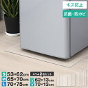 【最大75%OFF! マラソン限定】冷蔵庫マット クリア 透明 傷防止マット 床保護シート 53×62cm 65×70cm 70×75cm 冷蔵庫 〜300L 〜500L 〜600L 下敷き PVCマット クリアマット 透明マット キッチンマット 洗濯機マット フローリング 床 保護マット 床暖房対応 送料無料