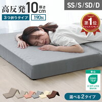 【クーポン最大400円OFF】マットレス 高反発 シングル セミダブル ダブル 190N 極...