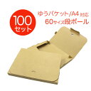 【クーポン最大400円OFF】【100枚セット】【日本製】ゆうパケット ダンボール 60サイズ 305×220×30 段ボール 箱 宅配 郵便 クリックポスト 対応 厚さ3cm A4サイズ 薄型 ダンボール箱 段ボール箱 送料無料