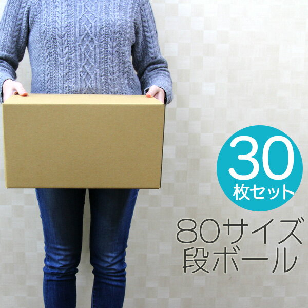 【送料無料】【30枚セット】【日本製】ダンボール 段ボール 80サイズ (350×250×190) 30枚 茶色 ダンボール 引越し ダンボール 80 ダンボール 引っ越し ダンボール箱 段ボール箱 段ボール無地 送料無料のサムネイル