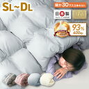 【本日限定クーポンで最大10%OFF】日本製 羽毛布団 暖か 30マス立体キルト ホワイトダックダウン 93% 抗菌 消臭 400dp以上 羽毛 布団 掛け布団...