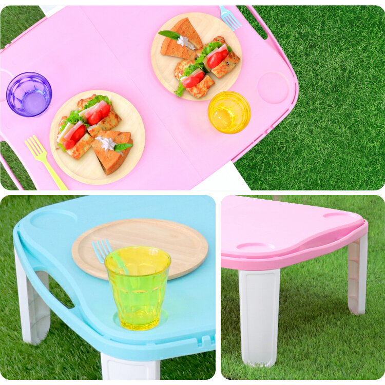 レジャーテーブル 折りたたみ 軽量 レジャー アウトドアテーブル ハンディテーブル ピクニックテーブル プラスチック製 可愛い 運動会 行楽 子供 アウトドア コンパクト 軽い キャンプ バーベキュー 送料無料 R10P通販格安セール情報 楽天 通販