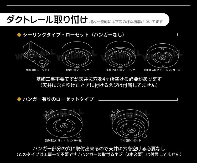 【楽天市場】【最大1000円OFFクーポン】ダクトレール 照明 簡易取付 レール照明 ライティングレール リモコン付 送料無料 [シーリング