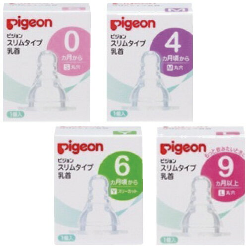 ピジョン スリムタイプ乳首 1個入 シリコーンゴム製のサムネイル