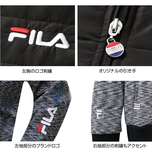 FILA キルト切替ストレッチ軽量ブルゾン ス...の紹介画像3