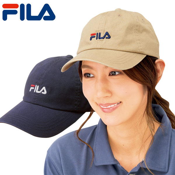 FILA フィラ 洗える吸汗速乾機能付きキャップ アジャスター付き帽子 綿100％ 洗濯機可 954153