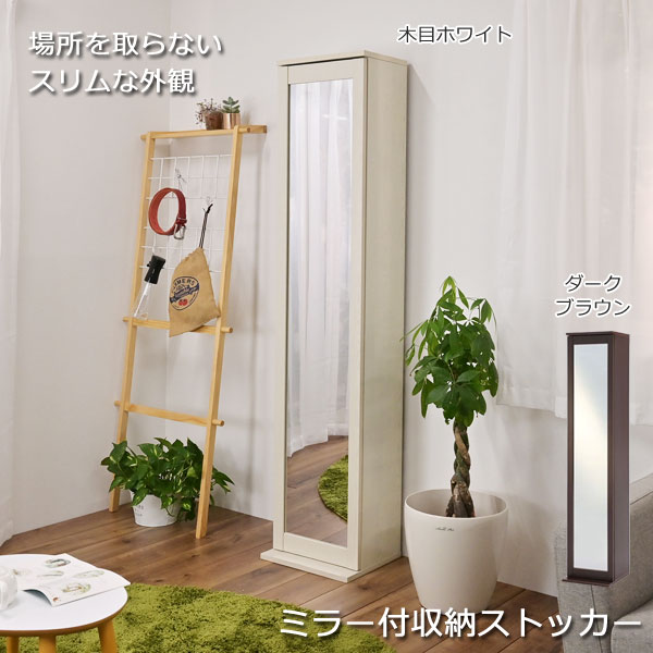 ボックスミラー 幅35cm 本棚 CDラック DVD収納 転倒防止金具付 CH-2116/CH-2117