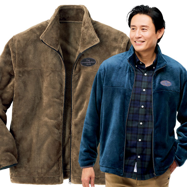 ボアフリースアウターふわふわ柔らか 上着 光沢あり メンズ 秋冬春 40代 50代 60代 958147