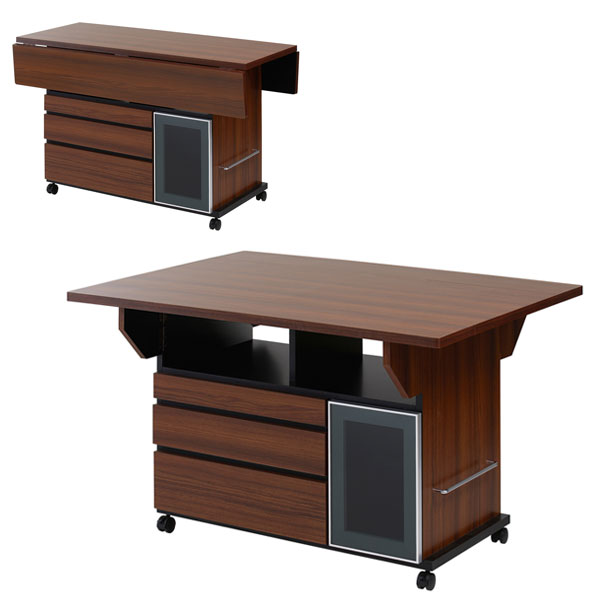 楽天市場】移動式 テーブル（キッチン収納｜収納家具）：インテリア