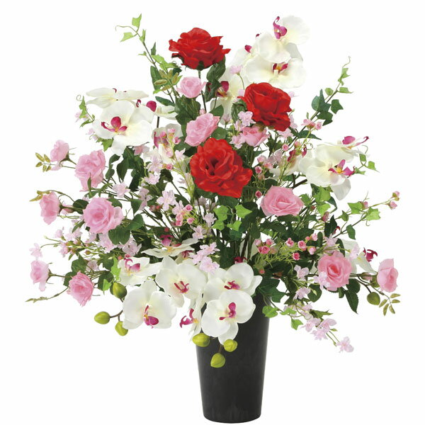 アートフラワー フェイクグリーン 造花 光触媒 光の楽園 エレガンスレッド 2365P215