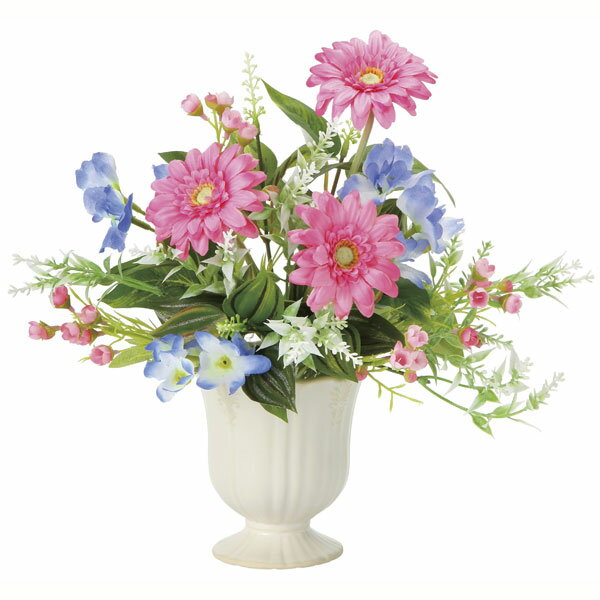 アートフラワー フェイクグリーン 造花 光触媒 光の楽園 シェリガーベラ 2384A50