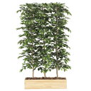 アートグリーン フェイクグリーン 人工観葉植物 光触媒 光の楽園 ウッドプランターベンジャミン1.5(組立式) 2609A1000