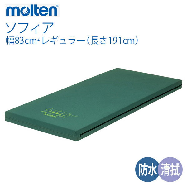 楽天福祉・介護用品　ゆい【molten：モルテン】リバーシブルウレタンフォームマットレス　ソフィア　防水・清拭タイプ　幅83cm・レギュラー / MHA1083A【メーカー直送】※返品・交換不可※代引不可※【介護用品】福祉介護用品/床ずれ/床擦れ/予防/防止/体圧分散/褥瘡対策【通販】