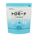 ●原材料／デキストリン、増粘多糖類 ●栄養成分／（100g当たり）エネルギー275kcal、たんぱく質0.4g、脂質0g、糖質67.1g、食物繊維22.3g、ナトリウム1110mg、カルシウム6.8mg、リン30.9mg、鉄0.15mg、カリウム16.3mg ●分量目安／（100mL）お茶：2.2g、スポーツ飲料：2.2g、味噌汁：2.2g ●賞味期限／製造日より1年 ●生産国／日本 ・ダマなし、ソフトなトロミに。 ・サッと溶け、なめらかなベタつきのないトロミにできます。 こちらもおすすめ トロミーナ　ソフトタイプ / 1kg トロミーナ　ソフトタイプ / 2g×50本 トロミーナ　ソフトタイプ / 400g トロミーナ　ハイパータイプ / 2g×50本 トロミーナ　ハイパータイプ / 2kg トロミーナ　ハイパータイプ / 400g トロミーナ　レギュラータイプ / 1kg トロミーナ　レギュラータイプ / 2g×50本 トロミーナ　レギュラータイプ / 400g トロミーナ　レギュラータイプ / 400g×5個セット