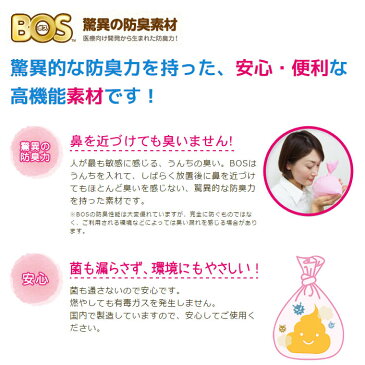 【クリロン化成】おむつが臭わない袋BOS 大人用箱型 LL（60枚） / BOS-2597【定番在庫】即日・翌日配送可【介護用品】在宅介護/排泄介助/処理を楽に/災害対策備品としても【通販】