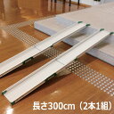 【パシフィックサプライ】車椅子用スライド式段差解消スロープ テレスコピックスロープ 長さ300cm(2本1組) / 1844【メーカー直送】返品交換代引不可【介...