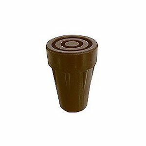 【島製作所】杖用ゴムキャップ　小（内径15mm)　ブラウン　2個入/ 065-1【定番在庫】即日・翌日配送可..