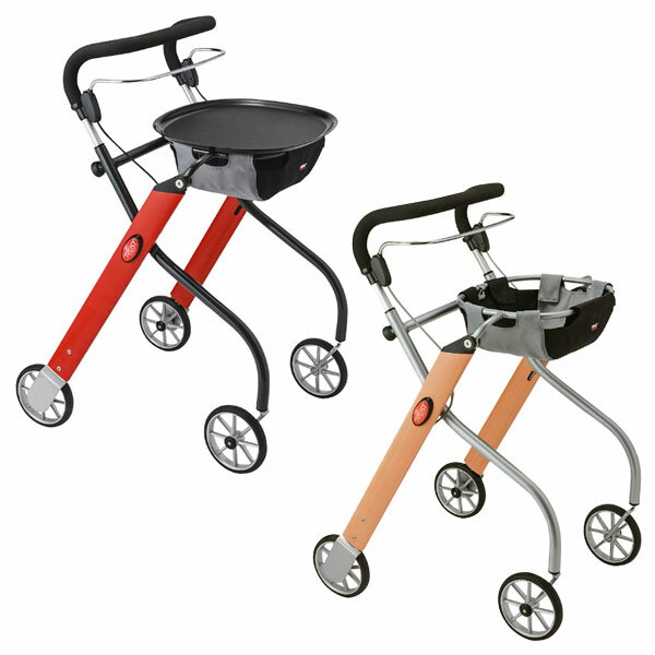 【竹虎 ヒューマンケア】室内用歩行車　レッツゴー / 117500（ウッドパターン）・117501（レッド）【定..