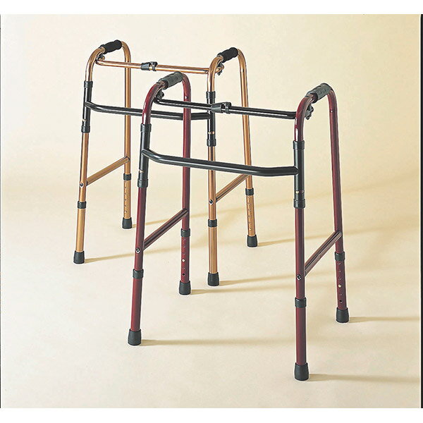 【アクションジャパン】キャスターLR付　折りたたみ式歩行器（標準タイプ） / C2021LR =非課税=【メーカー直送】※返品・交換不可※代引不可※【介護用品】福祉介護用品【通販】