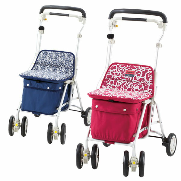 【ウィズワン】ライトミニM / LMM-NB・LMM-WN【定番在庫】即日・翌日配送可【介護用品】福祉/介護用品/シルバーカー/キャリー/買い物/ショッピング/カート/おしゃれ/お洒落/かわいい/収納【通販】