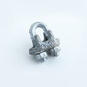 6mm ワイヤークリップ 10個 6mm メッキワイヤクリップ 6ミリ 6mm 亜鉛 メッキ ケーブル ワイヤ 固定金具 ロープクリップ 油なし ナット 締付 ...