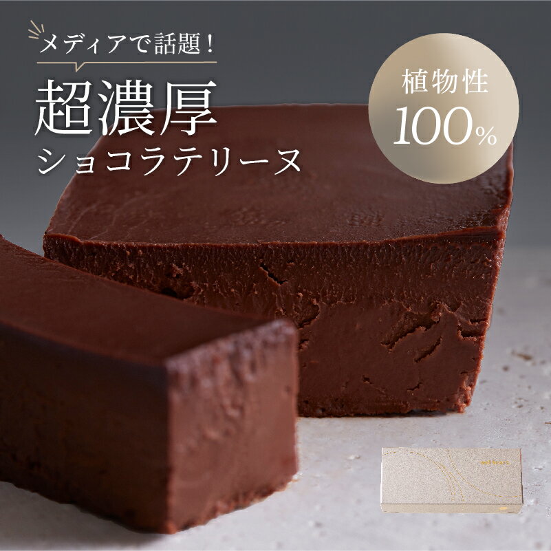 ガトーショコラ 【豪華ギフトBOX付】超濃厚ショコラテリーヌ｜送料無料｜1本270g｜ガトーショコラ ショコラ テリーヌ チョコテリーヌ チョコレート チョコレートケーキ 豆乳 豆乳スイーツ コレステロールゼロ wellbeans プレゼント ギフト 内祝い お歳暮